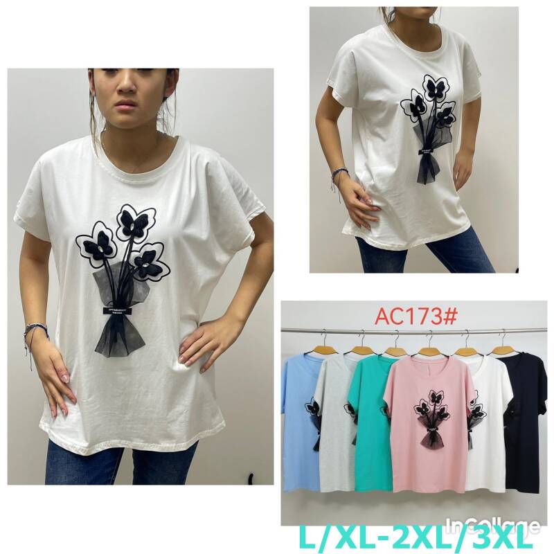 Bluzki damskie Roz L/XL-2XL/3XL, Mix Kolor Paczka 12 szt